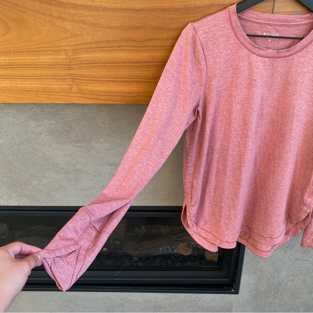Athleta up-tempo long sleeve shirt, Size M - Picture 3 of 9